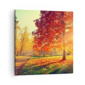 Quadro em tela - O vermelho é lindo - 50x50 cm