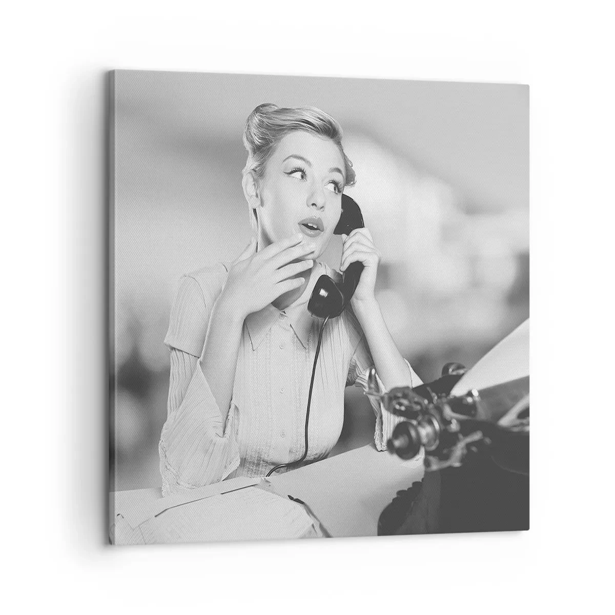 Quadro em tela - Olá, estes são os anos 50. - 60x60 cm