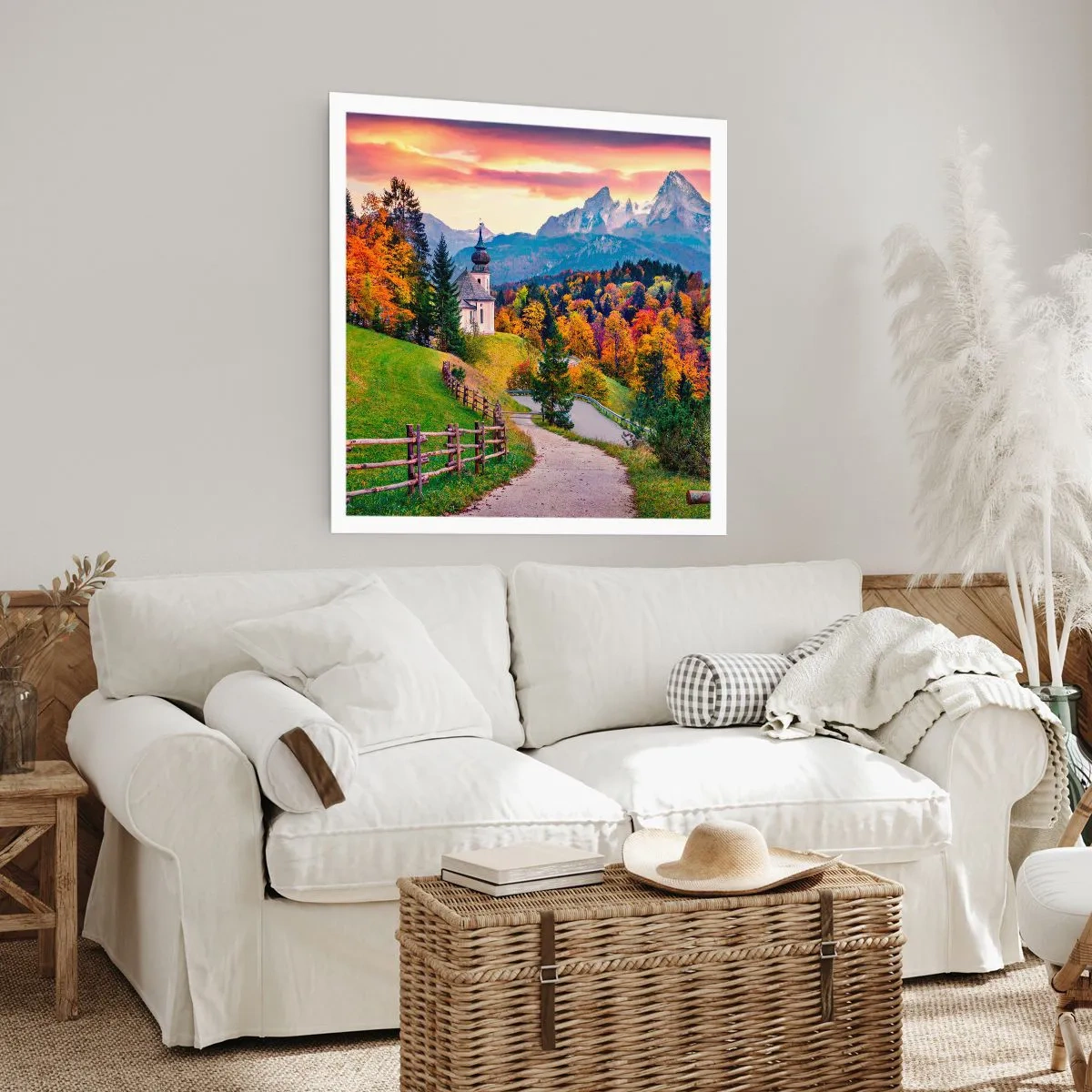 Pôster - Paisagem como uma pintura - 60x60 cm