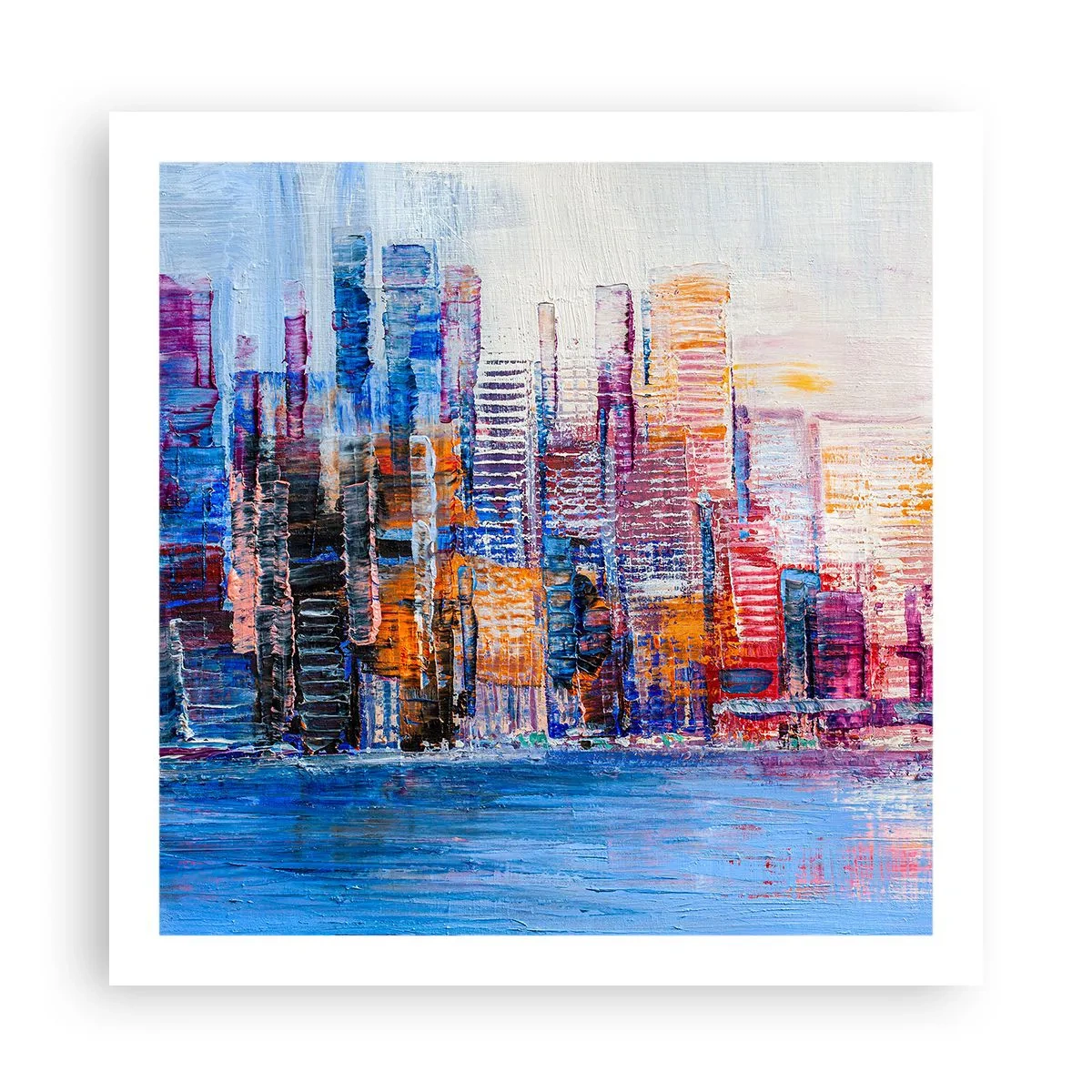 Pôster - Metrópole alegre - 60x60 cm