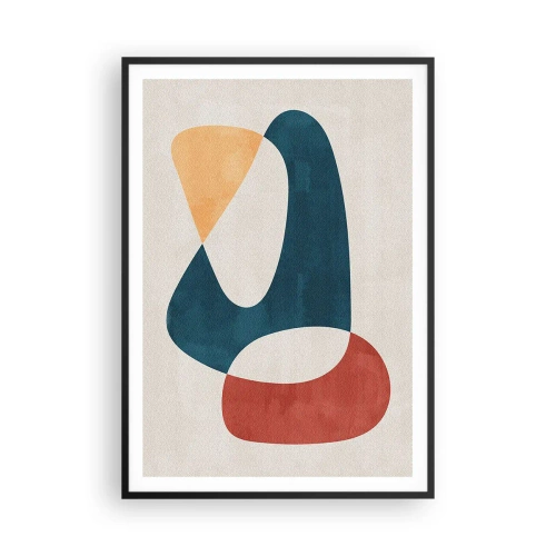 Pôster com moldura preta - Influências e metamorfoses - 70x100 cm