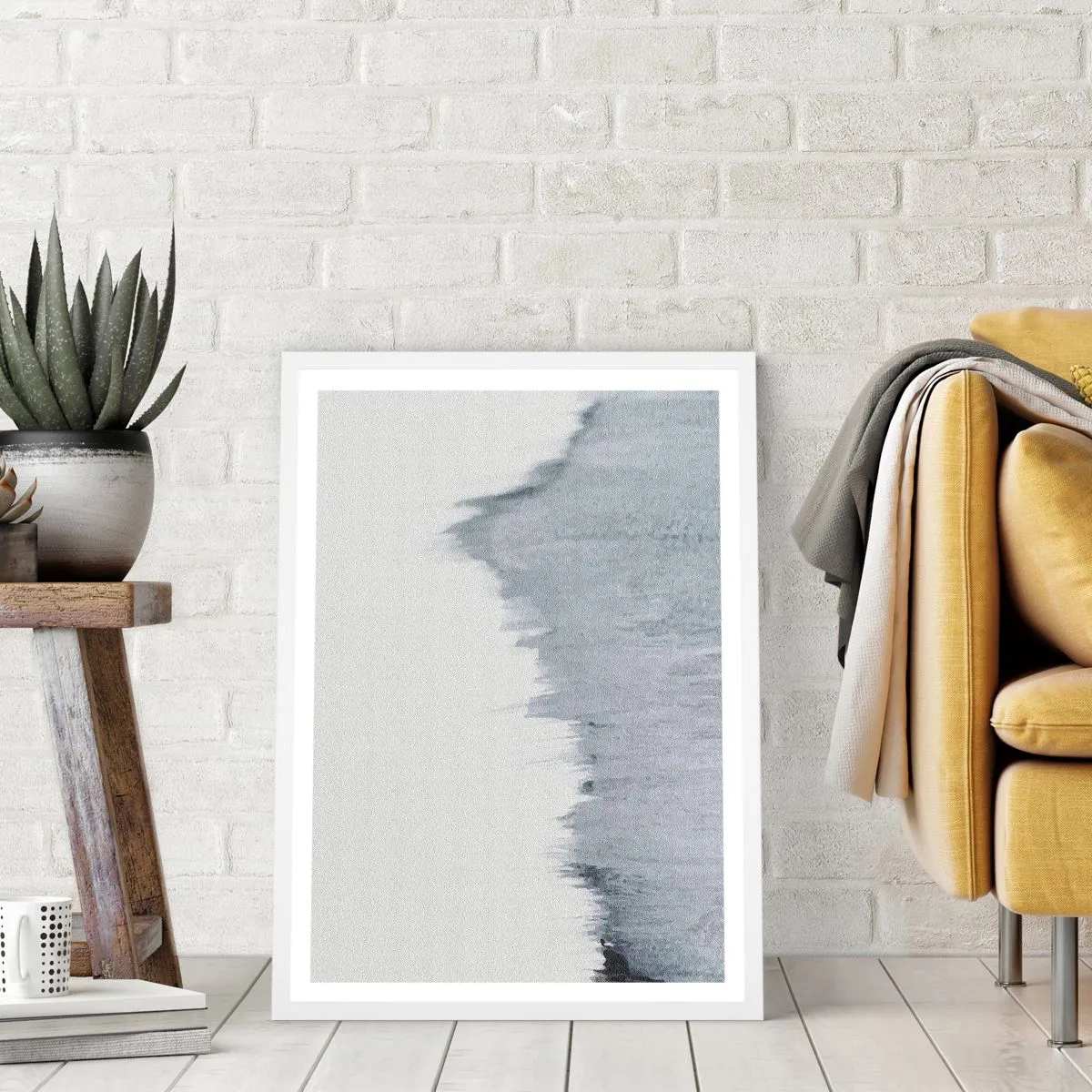 Pôster em moldura branca - Um registo misterioso - 50x70 cm