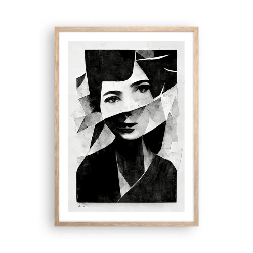 Pôster com moldura de carvalho claro - O que és de verdade... - 50x70 cm