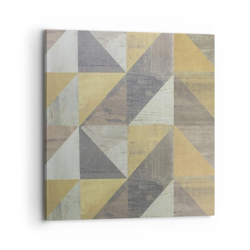 Quadro em tela - Em ângulo com um triângulo - 70x70 cm