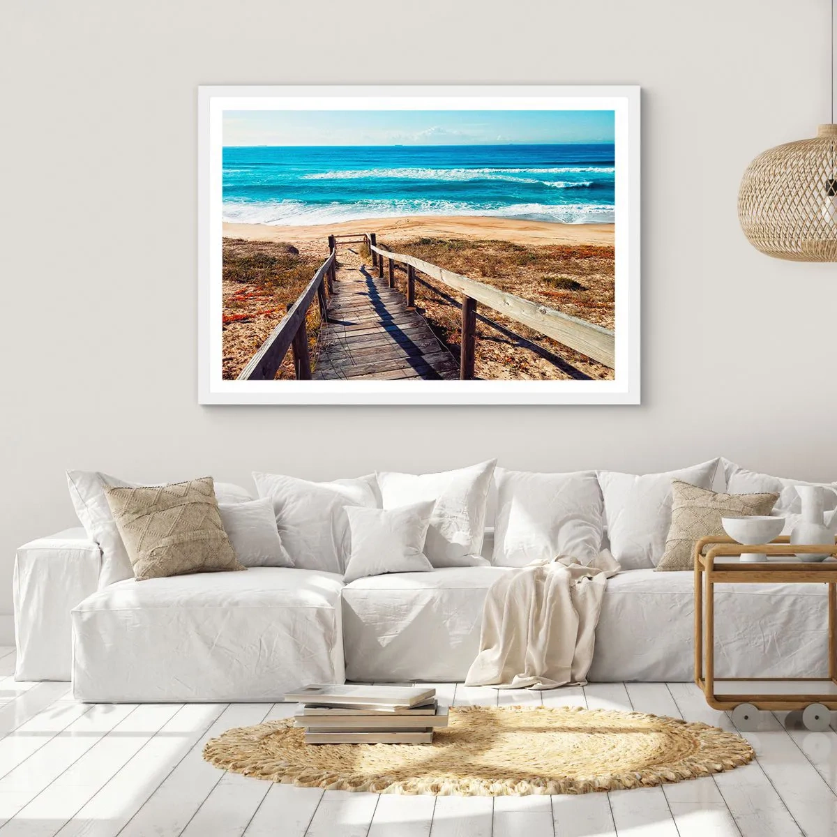 Pôster em moldura branca - Corra! - 50x40 cm