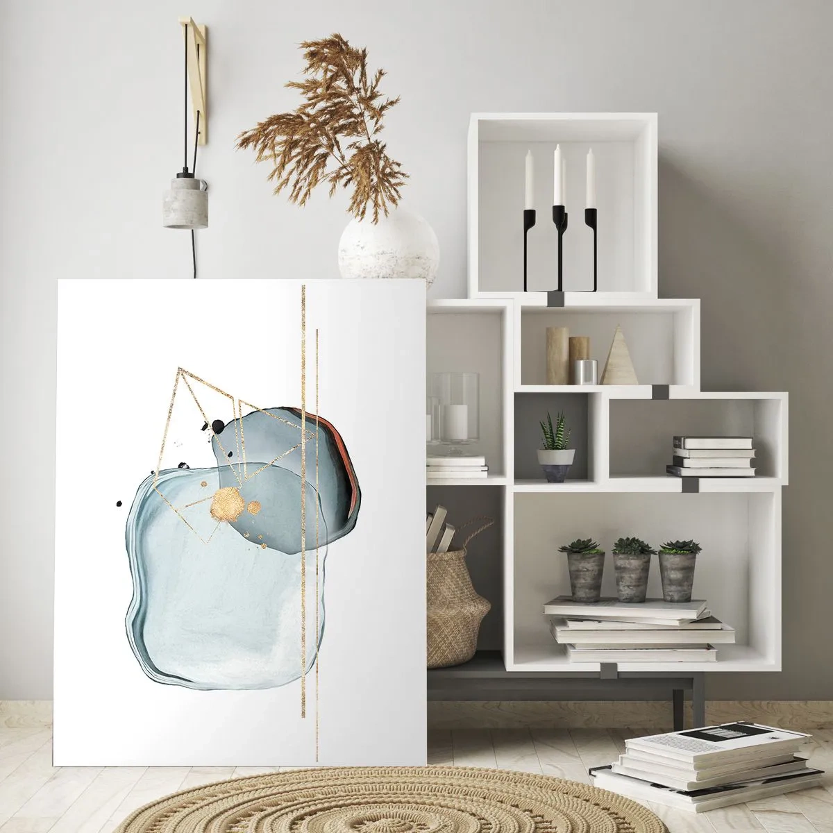 Quadro em vidro - Um estudo sobre gotas - 50x70 cm