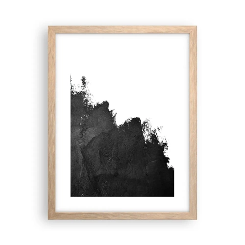 Pôster com moldura de carvalho claro - Elementos: terra - 30x40 cm