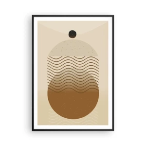 Pôster com moldura preta - Sobre a origem das figuras geométricas - 70x100 cm