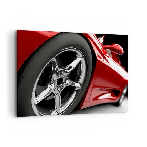 Quadro em tela - Projetado para a velocidade - 120x80 cm