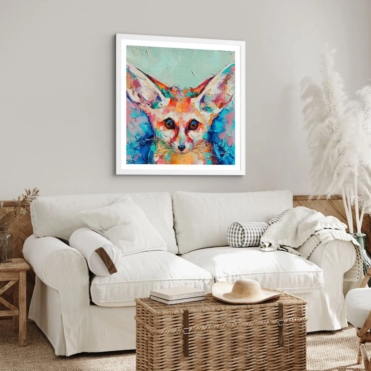 Pôster em moldura branca - Estão prontos para mim? - 30x30 cm