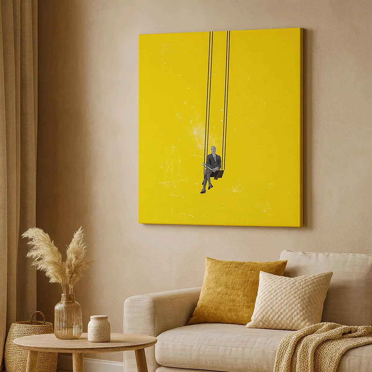 Quadro em tela - Dia como todos os dias - 30x30 cm