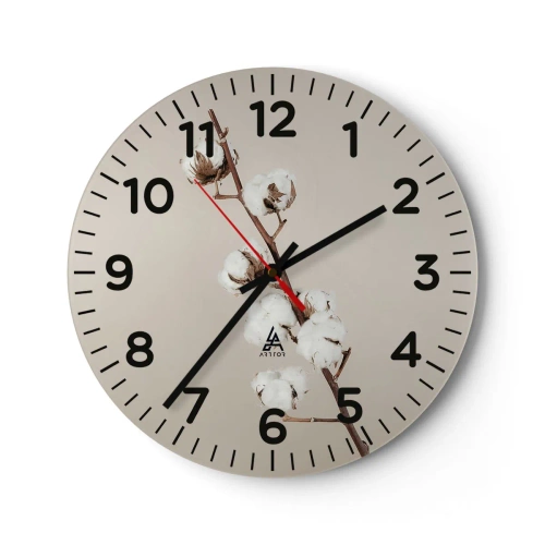 Relógio de parede - Relógio em vidro - Na fonte da suavidade - 30x30 cm