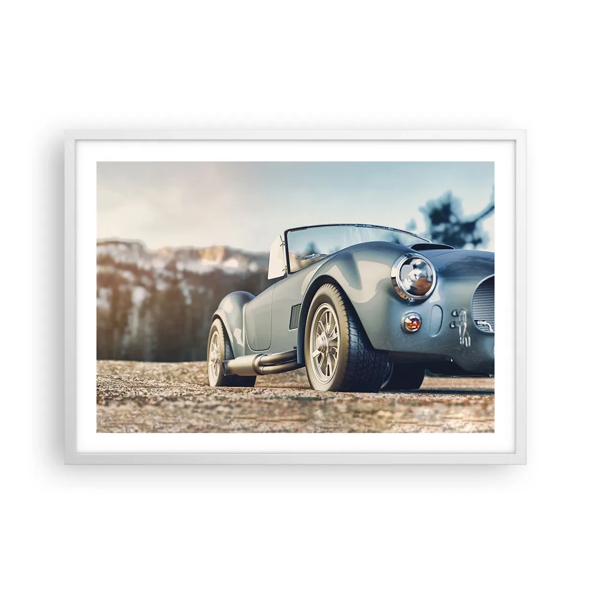 Pôster em moldura branca - Porque o estilo conta - 70x50 cm