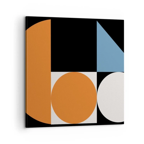 Quadro em tela - Disposição das figuras - 60x60 cm