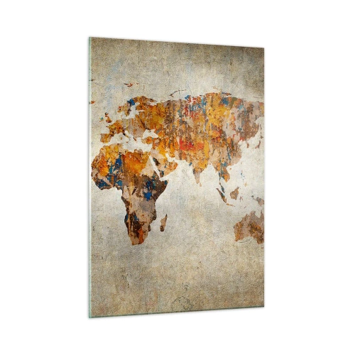 Quadro em vidro - Um mundo verdadeiramente grande - 50x70 cm