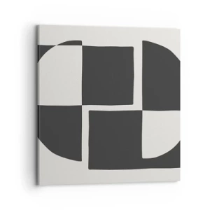 Quadro em tela - Antítese – síntese - 70x70 cm