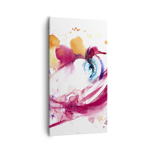 Quadro em tela - Na proximidade, o mundo floresce - 55x100 cm