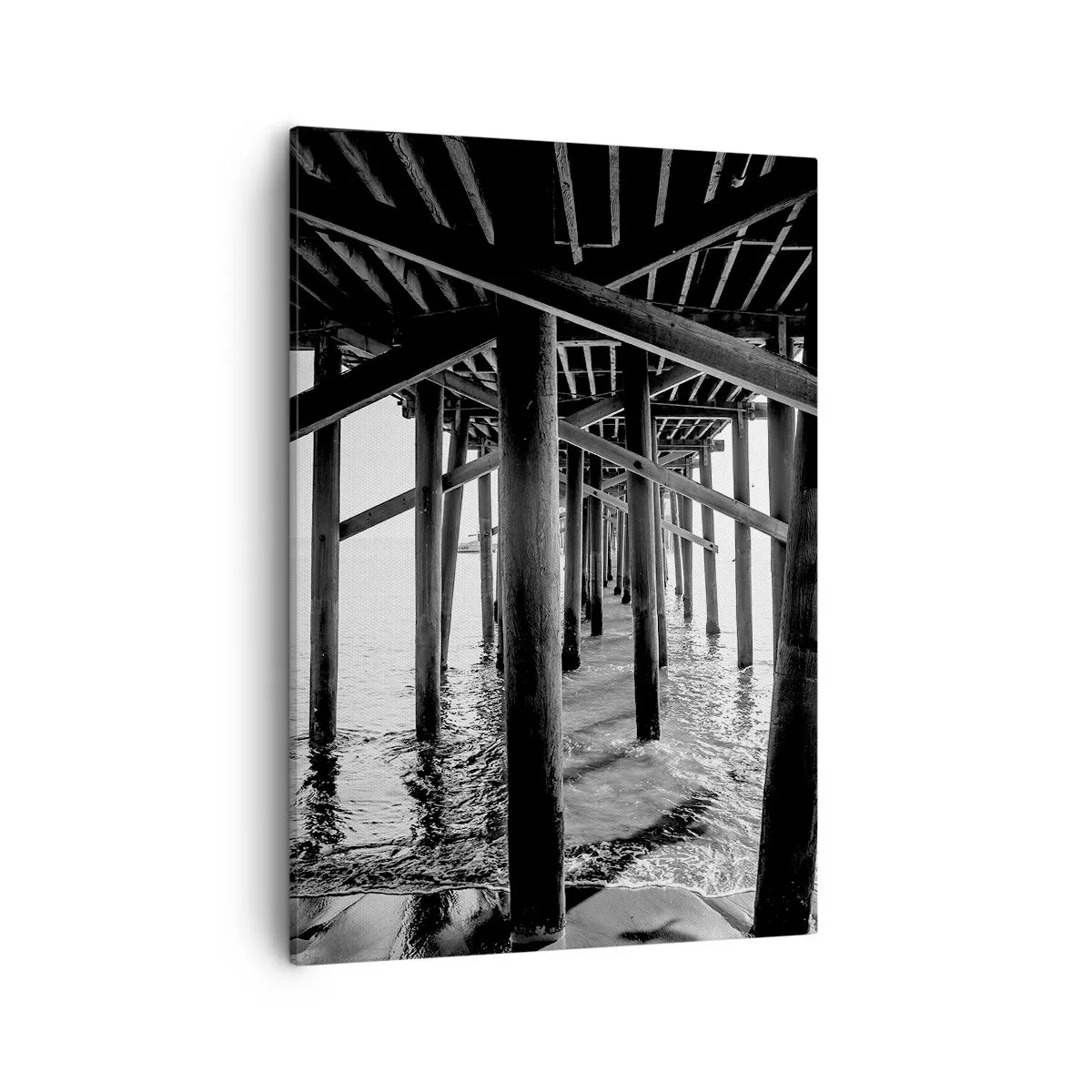 Quadro em tela - Refúgio na praia - 50x70 cm