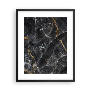 Pôster com moldura preta - A vida interior da pedra - 40x50 cm
