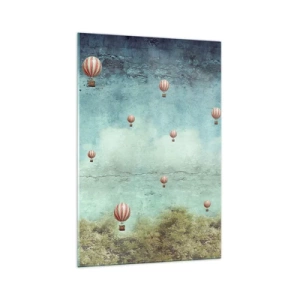 Quadro em vidro - Livres da azáfama da vida - 70x100 cm