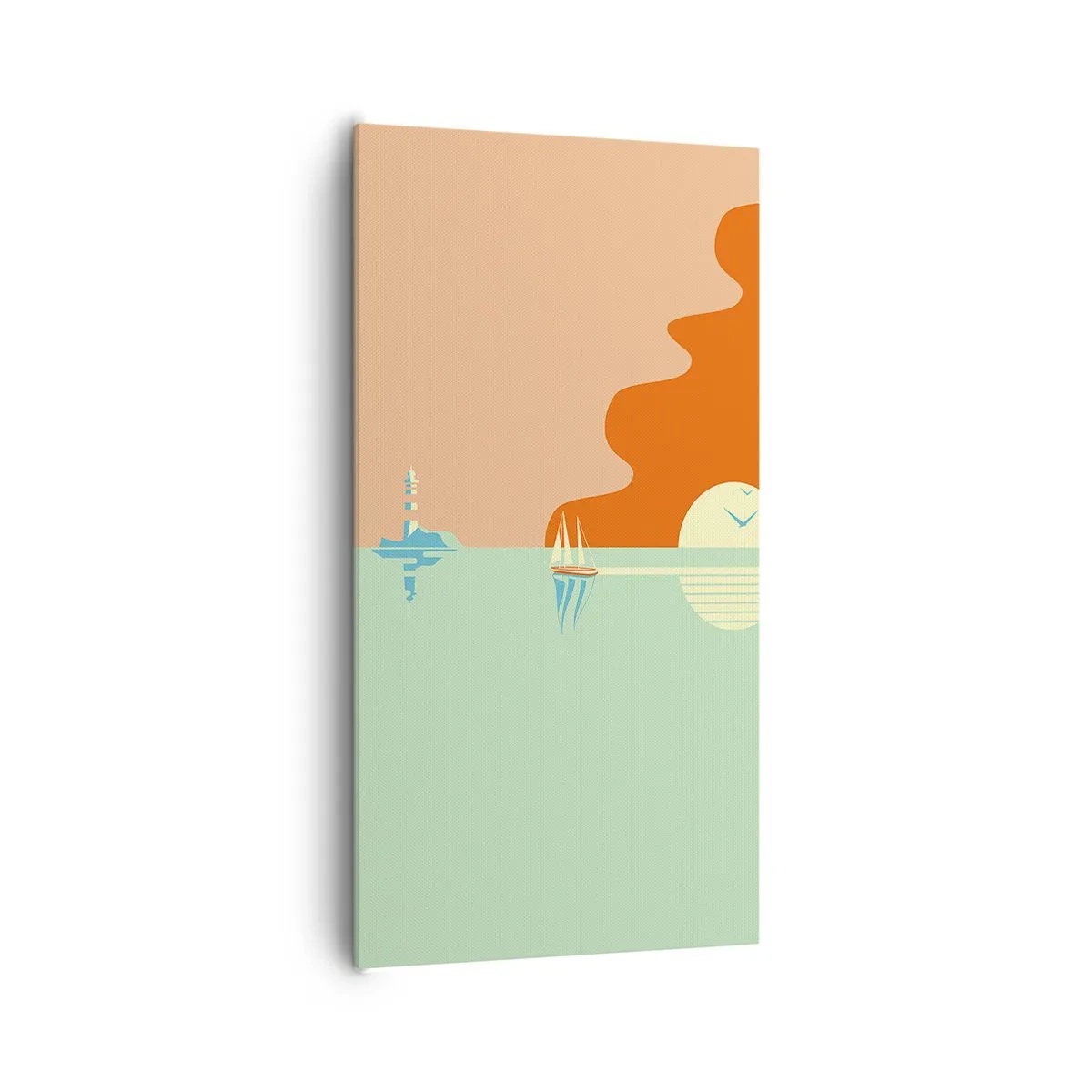 Quadro em tela - Uma paisagem marítima perfeita - 65x120 cm