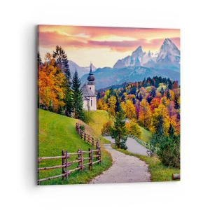 Quadro em tela - Paisagem como uma pintura - 70x70 cm