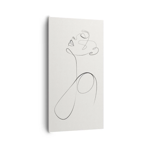 Quadro em tela - Enrolada em sonhos - 65x120 cm