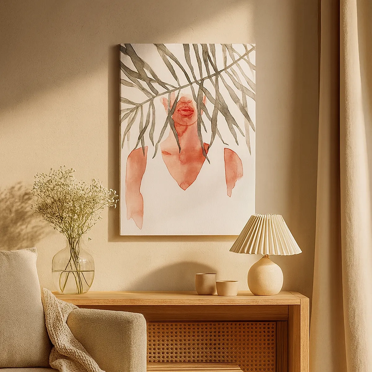 Quadro em tela - A dama dos trópicos - 50x70 cm