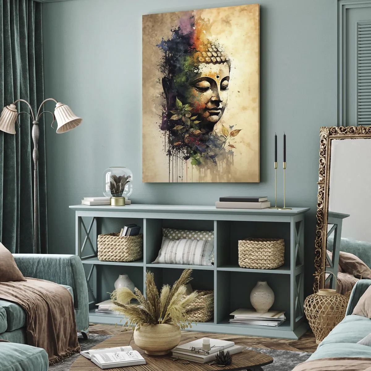 Quadro em tela - Namastê! - 45x80 cm