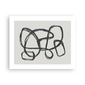 Pôster - Abstração em loop - 50x40 cm