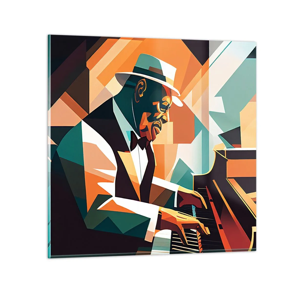 Quadro em vidro - Todo aquele jazz - 50x50 cm