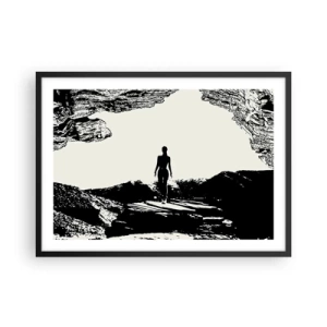 Pôster com moldura preta - Novo visual - 70x50 cm