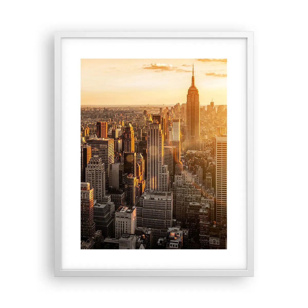 Pôster em moldura branca - Crescer ao sol - 40x50 cm