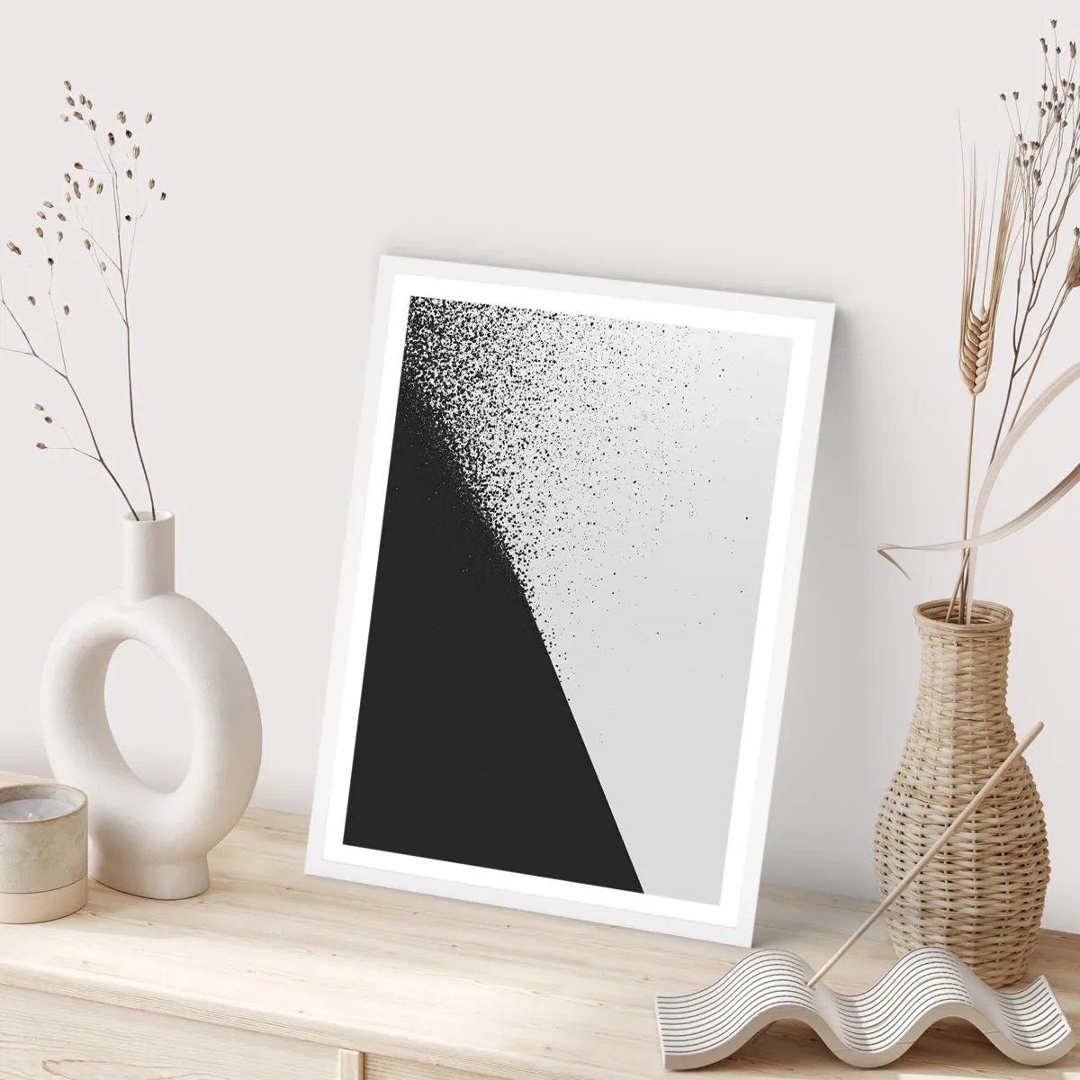 Pôster em moldura branca - Cada vez mais rápido, cada vez mais - 50x70 cm