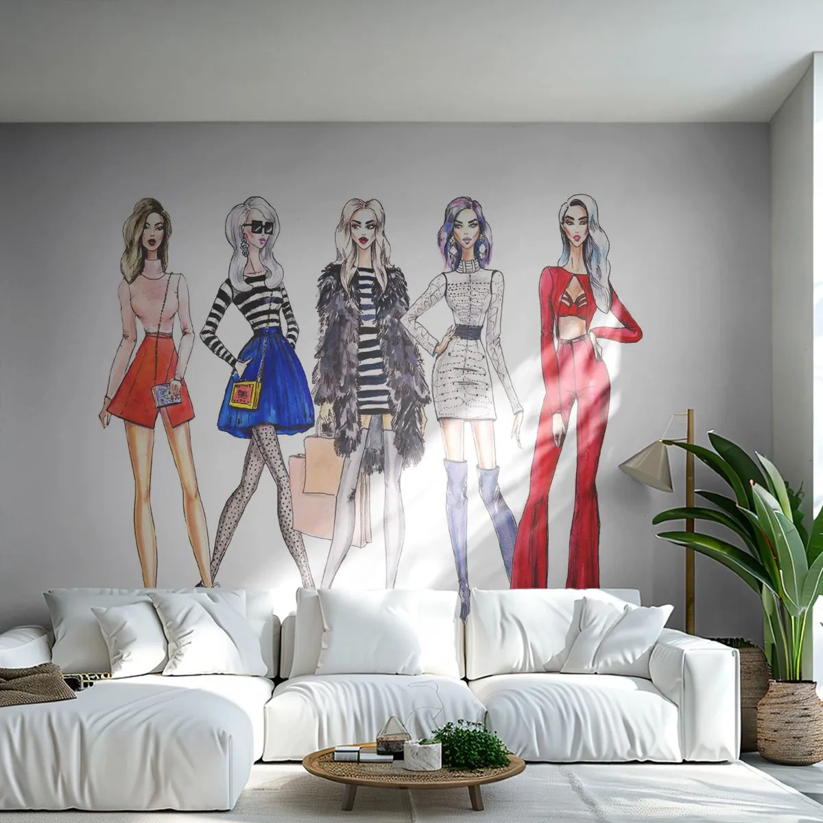 Papel de Parede Premium Canvas - Every week Fashion Week - Mulher, Moda, Modelo - 250x175 cm