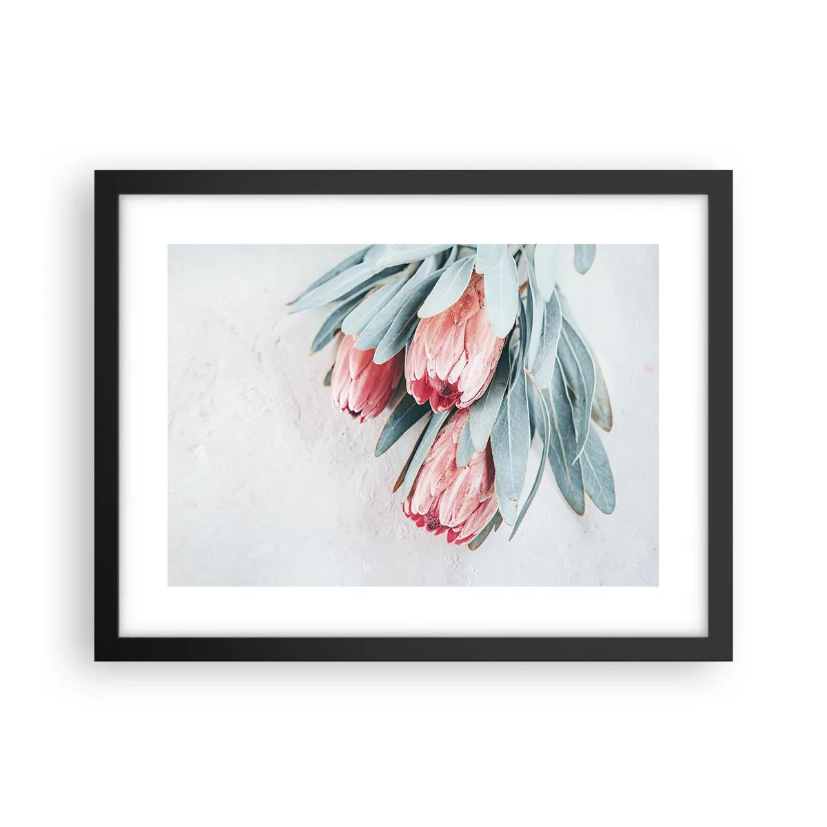 Pôster com moldura preta - Envergonhadas da sua própria beleza - 40x30 cm