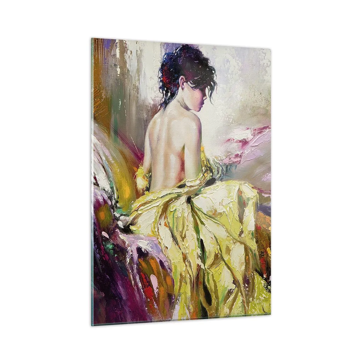 Quadro em vidro - Entre a boca e a borda do copo - 50x70 cm