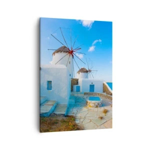 Quadro em tela - Vento azul do mar - 50x70 cm