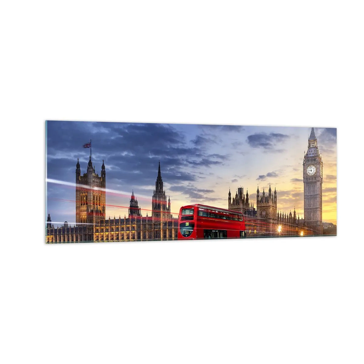 Quadro em vidro - Marcas distintivas - 140x50 cm