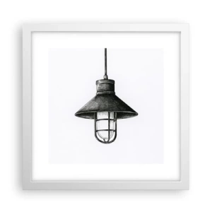 Pôster em moldura branca - Como antigamente… - 30x30 cm