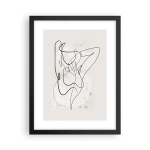 Pôster com moldura preta - A arte da sedução - 30x40 cm