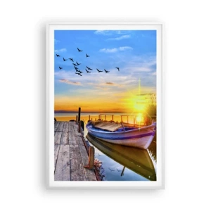 Pôster em moldura branca - Adeus, até amanhã - 70x100 cm