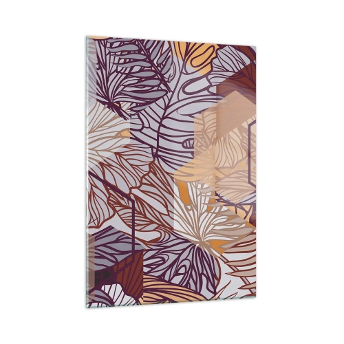 Quadro em vidro - A impossível relação entre a geometria e a natureza - 50x70 cm