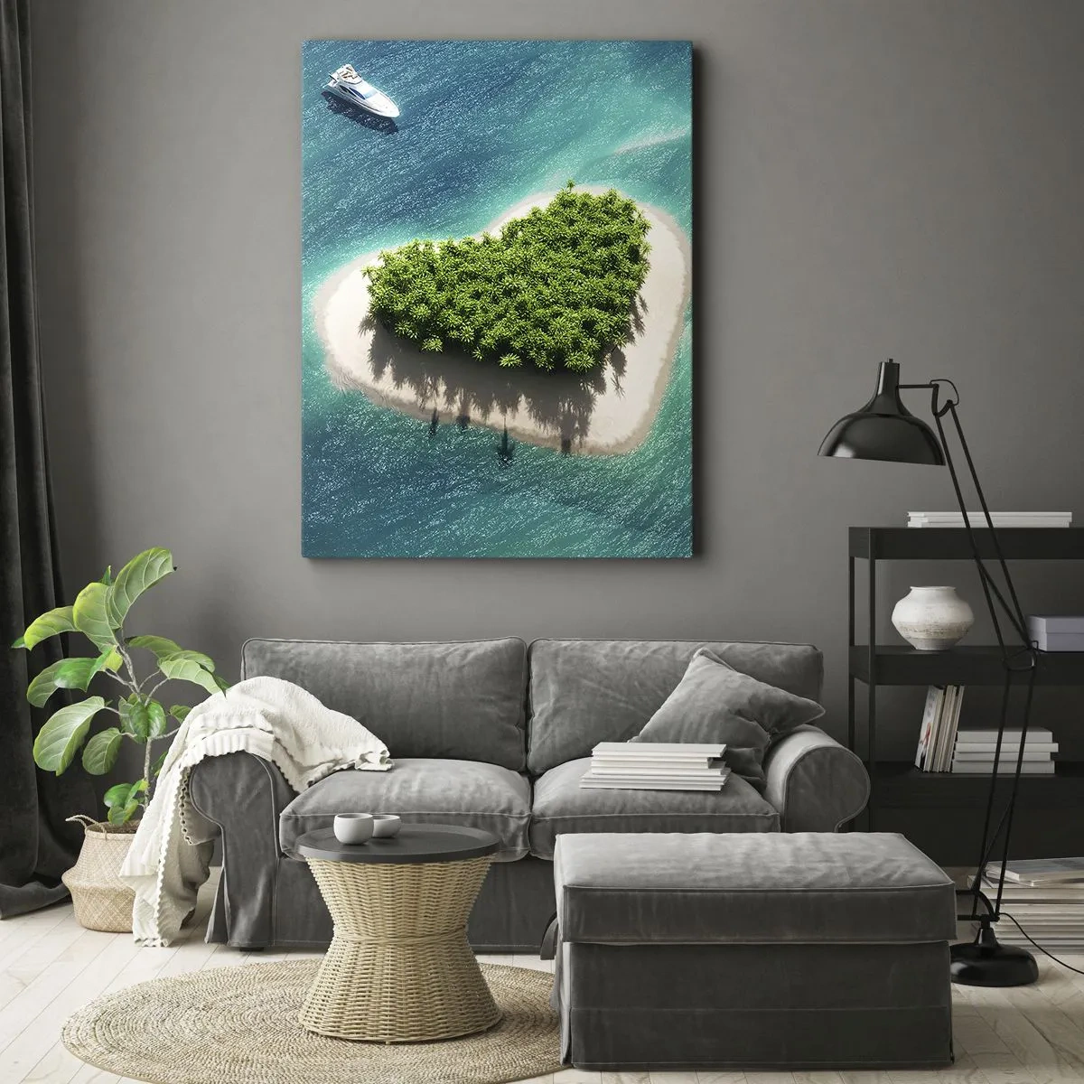 Quadro em tela - Eu amo o verão - 50x70 cm