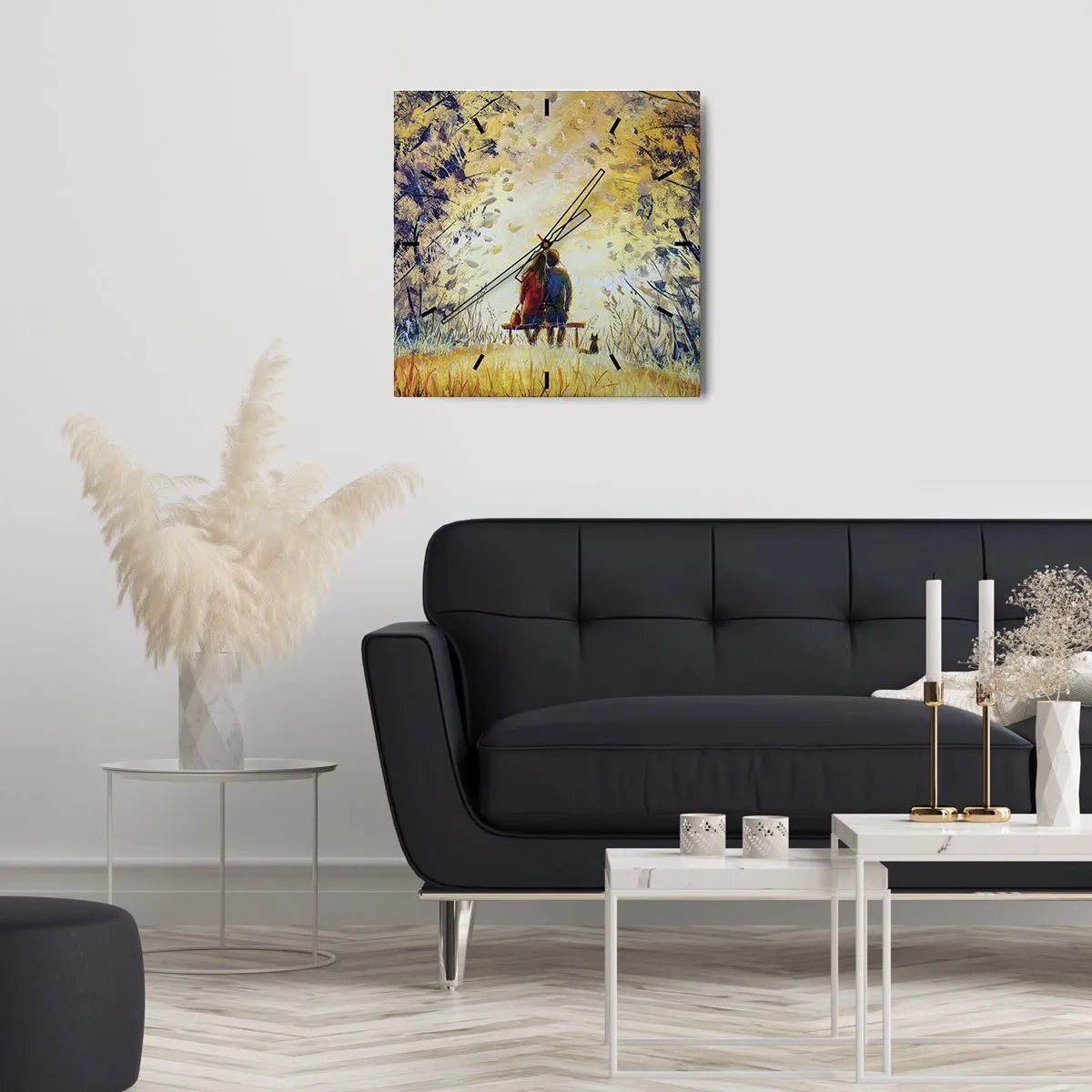 Relógio de parede - Relógio em vidro - Um momento mágico - 30x30 cm