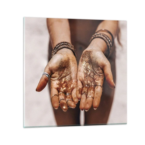 Quadro em vidro - Um presente para si - 40x40 cm