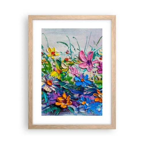 Pôster com moldura de carvalho claro - Não é de todo natureza morta - 30x40 cm