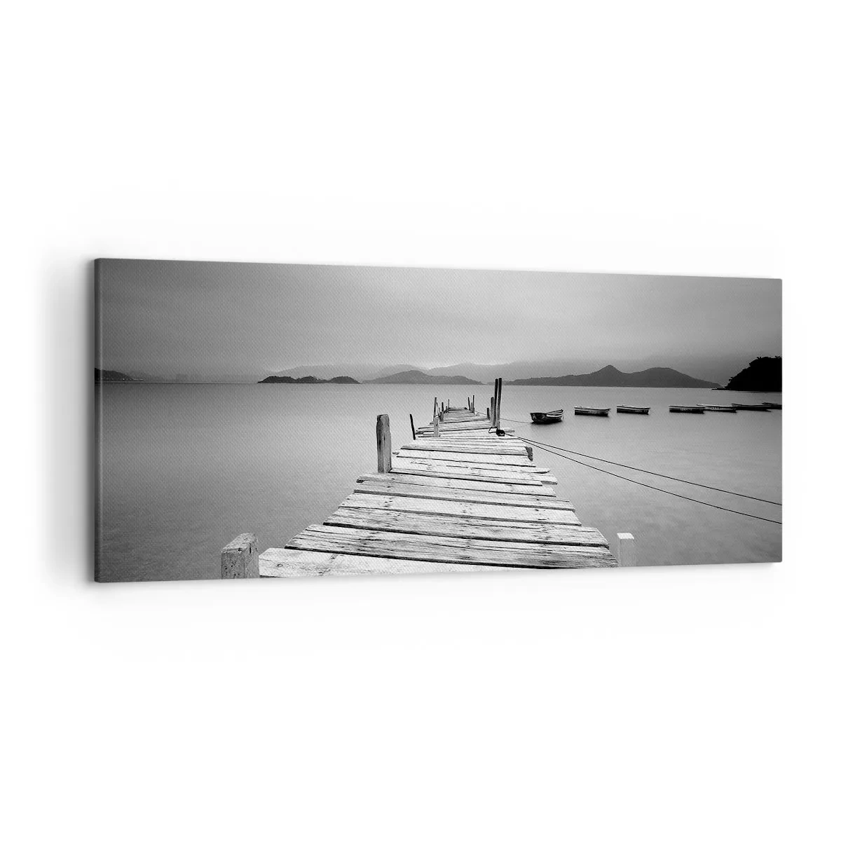 Quadro em tela - Além das montanhas, além dos mares - 120x50 cm