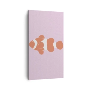 Quadro em tela - Em coral no rosto e na cauda - 45x80 cm