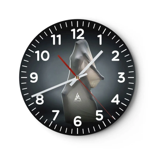 Relógio de parede - Relógio em vidro - Desejos ocultos - 40x40 cm